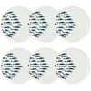 Image de NOVASTYL - Lot 6 assiettes plates pescare 26.5cm en porcelaine blanche - 2614850