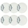 Image de NOVASTYL - Lot 6 assiettes creuses pescare 20cm en porcelaine blanche - 2614851