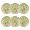 Image de NOVASTYL - Lot 6 assiettes creuses jade 20.5cm en grès - 2614856