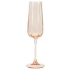 Image de NOVASTYL - Lot de 4 flutes riviera 24cl en verre orange - 1605440