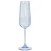 Image de NOVASTYL - Lot de 4 flutes riviera 24cl en verre bleu - 1605445