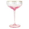 Image de NOVASTYL - Lot de 4 coupes gatsby 31cl en verre rose - 1605451
