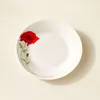 Image de Novastyl - 6 Assiettes À Dessert Coquelicot 19.5Cm Porcelaine OS