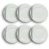 Image de NOVASTYL - Lot 6 assiettes plates carbone 27cm en porcelaine blanc - 2614930