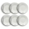 Image de NOVASTYL - Lot 6 assiettes creuses carbone 20cm en porcelaine - 2614931