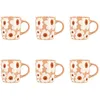 Image de NOVASTYL - Lot 6 mugs marguerite 34cl en grès terracotta - 2414220
