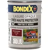 Image de BONDEX Lasure Opaque Très Haute Protection Satin Rouge Basque Ral 3004 5 L | Lasure Bois Très Longue Durée, Très Haute Protection, Formule Antifongique, Bondex, Expert du Bois, Extérieur, Satin