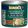 Image de Bondex - Huile Mobilier Bois - Haute Protection - Imperméabilisante et Nourrissante - Teck - 0,5 litre