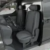 Image de Housse de siège Auto/Utilitaire - sur Mesure pour Renault Kangoo 3 RAB (Dès 04/2021) - 1 siège conducteur + Tablette et 1 siège Passager Rabattable