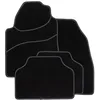 Image de DBS - Tapis de Voiture - Universel - Antidérapant - 4 Pièces : Avant + Arrière - Tapis de Sol Automobile - Haute Qualité - Blanc