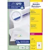 Image de 1200 étiquettes Laser blanches, format 63,5 x 72 mm (100 feuilles / cdt)
