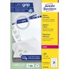 Image de 2100 étiquettes Laser blanches, format 63,5 x 38,1 mm (100 feuilles/cdt)