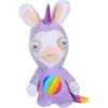Image de LAPINS CRETINS Peluche Licorne Lapicorne Sonore Mauve - 18 cm
