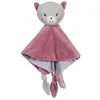 Image de Gipsy Toys   Peluche Carre Doudou Chat   Gamme Bamboo   Tout Doux - 1ER ÂGE   IDEE Cadeau Naissance Bebe   Fille ET Garcon   13 CM   Rose ET Gris