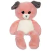 Image de Peluche Chien Leggies - GIPSY TOYS - Rose et Gris 48 cm
