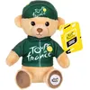 Image de Peluche officielle du Tour de France - GIPSY TOYS - Tour de France - Ours maillot et casquette sprinteur vert - 15 cm