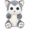 Image de Peluche - Peluche Chien Husky SKANDY Cutydoos gris bleuté   23 cm