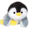 Image de Peluche Floppy Choopy Pingouin - GIPSY TOYS - 22 cm - Noir / Blanc / Gris
