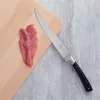 Image de Sabatier - Couteau à Saumon Ideal 100% Forgé - Fabriqué en France - 30 cm - Lame Alvéolée en INOX et Rivets en Laiton - Permet de Découper Le Saumon en Tranches Fines avec Précision.