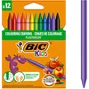 Image de BIC Plastidecor, Lot de 12 craies de cire pour enfants, étui en carton, vous recevrez 1 paquet, contenu de la livraison : étui de 12