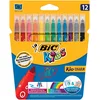 Image de BIC Lot de 3 Etuis de 12 feutres KIDS COULEUR pointe moyenne