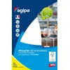 Image de AGIPA Lot de 10 Etuis A5 ( 6F ) de 306 étiquettes multi-usage Enlevable Bijoux Haltère 45 x 8 mm Blanc