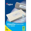 Image de Agipa 119655 600 Etiquettes Multi Usage, Carrés, 70mm x 35mm, Blanc
