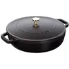Image de Sauteuse STAUB Chistera 24cm noir mat