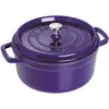 Image de STAUB Cocotte en Fonte, Ronde, Ø 24 cm, 3,8 L, Bleu Intense