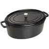 Image de STAUB Cocotte en Fonte, Ovale, Ø 31 cm, 5,5 L, Noir Mat