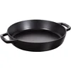 Image de STAUB Poêle en Fonte à Double Poignée, Ronde, Ø 34 cm, Noir Mat