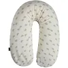 Image de Candide - Coussin de grossesse Coeurs Gris jersey - Coussin allaitement multifonction 2 en 1 maternité et allaitement confortable en microbilles - Coussin grossesse réversible 2 coloris - Déhoussable