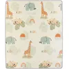 Image de Maxi tapis déveil - TINEO - Réversible - 150 x 180 cm - Face animaux / Face circuit de voiture