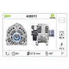 Image de VALEO-439311-Alternateur-Courant de charge de l'alternateur [Amp] : 90 - Nombre de stries : 6 - Diamètre de la poulie [mm] : 57 - Voltage [V] : 14 - Sens de rotation : SENS HORLOGE