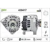 Image de VALEO-439417-Alternateur-Courant de charge de l'alternateur [Amp] : 95 - Nombre de stries : 3 - Diamètre de la poulie [mm] : 66 - Voltage [V] : 14 - Sens de rotation : SENS HORLOGE