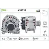 Image de VALEO-439718-Alternateur-Courant de charge de l'alternateur [Amp] : 180 - Nombre de stries : 6 - Diamètre de la poulie [mm] : 57 - Voltage [V] : 14 - Sens de rotation : SENS HORLOGE