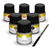 Image de Heller 9406 Colour Ships Lot de 6 Pots de Voile Acrylique 12 ML + Pinceau