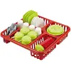 Image de Jouets Ecoiffier - 908 - Égouttoir garni pour enfants 30 cm x 30 cm - 33 pièces - Jeu d'imitation - Dès 18 mois - Fabriqué en France,  multicolore