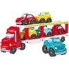 Image de Camion porte-voitures ECOIFFIER - Abrick - Transporte 6 voitures sur 2 étages - Rouge - Dès 18 mois
