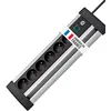 Image de Brennenstuhl Multiprise Office-Line Alu, 6 prises, avec 3m de câble, garantie 10 ans, Fabrication Française