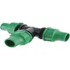 Image de Provence Outillage D1620 Raccord Té avec 3 Têtes pour Tuyau Vert/noir - 16 mm