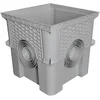 Image de Jardibric - Regard/Réhausse Collecteur des Eaux Pluviales - 40 x 40 cm (livré sans Couvercle) Personnalisez Votre Installation pour Une Gestion Efficace des Eaux Pluviales