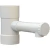 Image de Jardibric - Raccord Récupérateur Eau Pluie Ø80 mm Blanc Cassé - Sortie Ø35 mm - Collecteur Descente Gouttière PVC