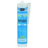 Image de G.E.B., Silicone blanc, 310 ml, Gebsicone W, Mastic silicone avec fongicide, pour l'étanchéité des appareils sanitaires, Ne coule pas, Blanc, Pâte thixotrope, Durcissement par réticulation acétique