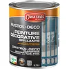 Image de OWATROL - RUSTOL DECO - Peinture décorative de Finition Antirouille - Tous Supports - Blanc Pur - RAL 9010-0,75L