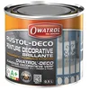 Image de OWATROL - RUSTOL DECO - Peinture décorative de Finition Antirouille - Tous Supports - Gris Fenêtre - RAL 7040-0,75L