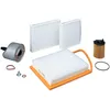 Image de KIT7 Filtration Auto PURFLUX   4 Filtres (Huile, Air, Carburant, Habitacle) + Joint & Bouchon de Vidange - CITROEN C3, C4 Cactus, DS3, PEUGEOT 208, 2008 1.6 BlueHDi, Blanc