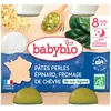 Image de BabyBio Pâtes Perles Epinard Fromage de chèvre BIO - 2x200g