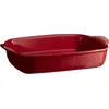 Image de Plat au four EMILE HENRY rectangulaire 43x27cm Grand Cru rouge