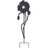 Image de Louis Moulin Déco en métal à Planter Coquelicot 22x70 cm - Anthracite